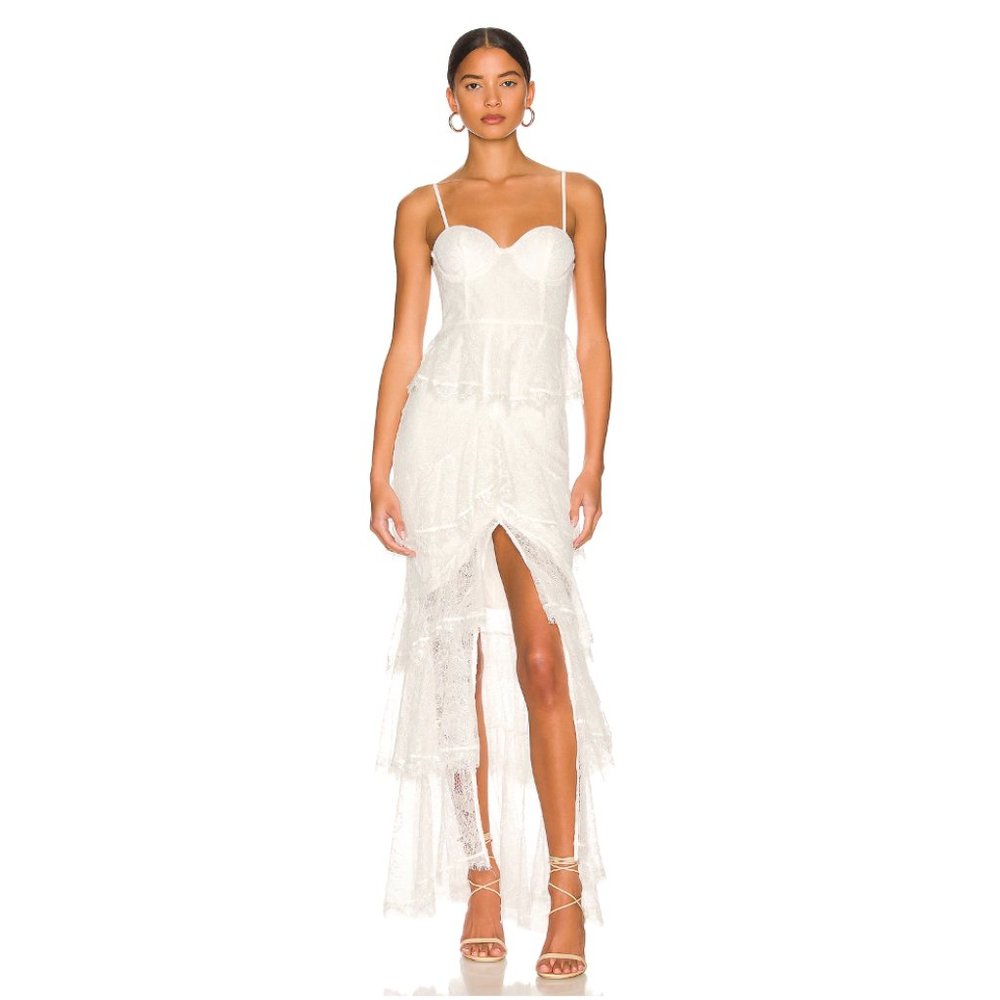 NWT Majorelle Zelda Fitz Gown, Ivory - Picture 1 of 10